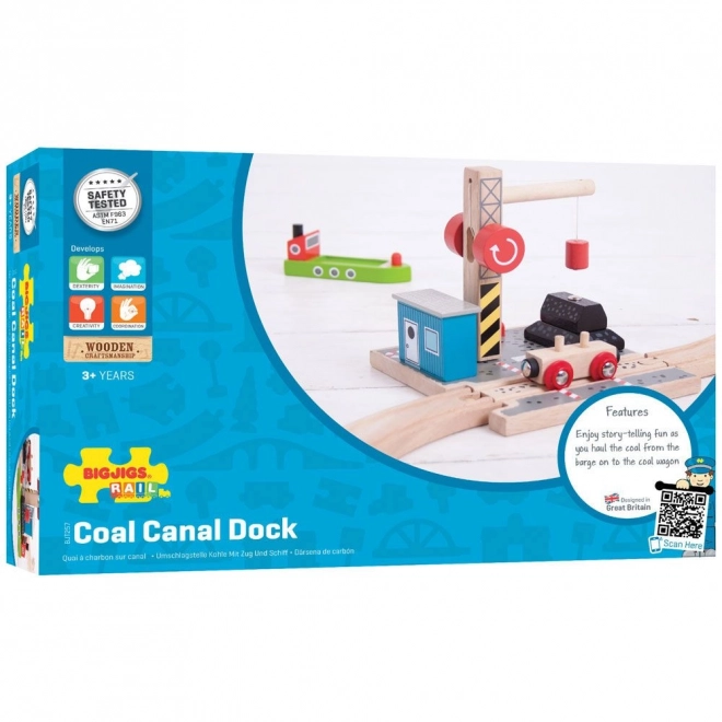 Bigjigs Rail Uhelný dok s žerjavom