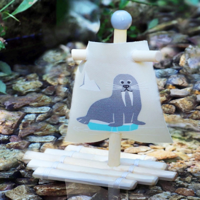 Small Foot Igrača za vodo - splav mrož
