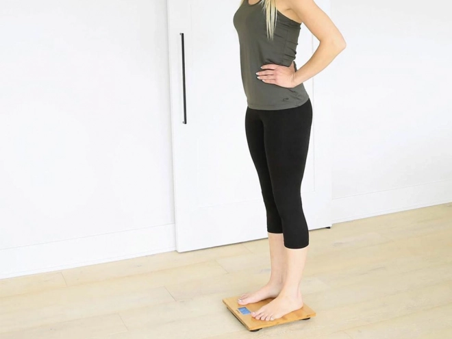 Elektronska bambusova digitalna tehtnica do 180 kg