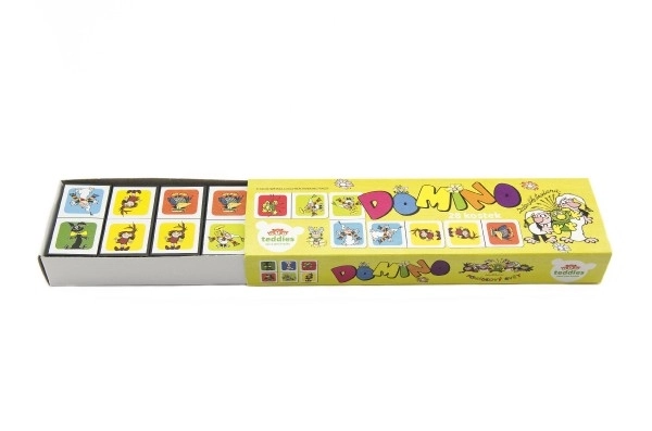 Domino Pridi z nami v pravljico 28ks družabna igra v škatlici 21x6x3cm