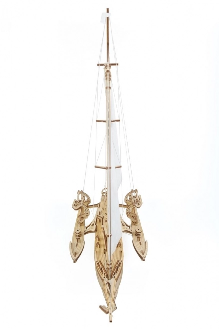 Ugears 3D sestavljanka - Trimaran Merihobus 237 delov