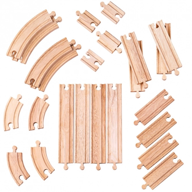Bigjigs Rail Lesene tirnice set 24 kosov