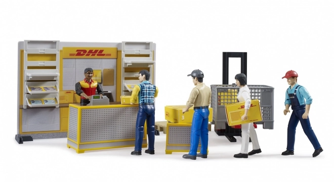 Bruder BWORLD Paketomat DHL z dodatki