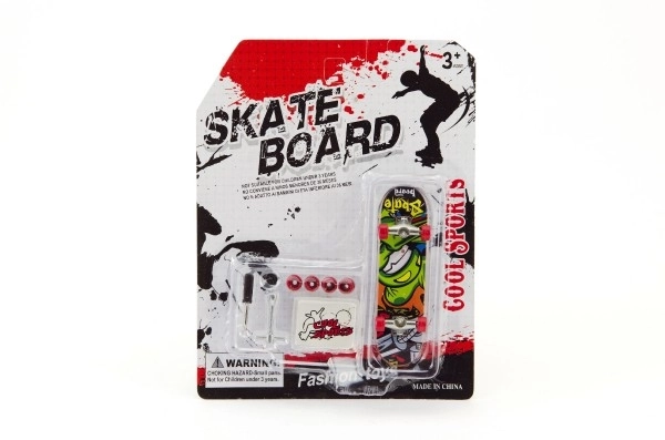 Prstni vijačni skateboard z dodatki - 10 cm