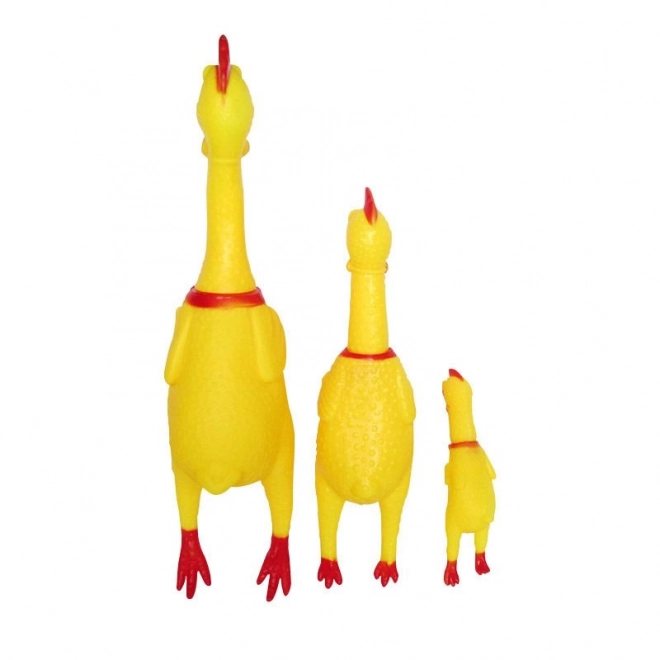 Piskajoča igrača za pse - piščanec, 16 cm