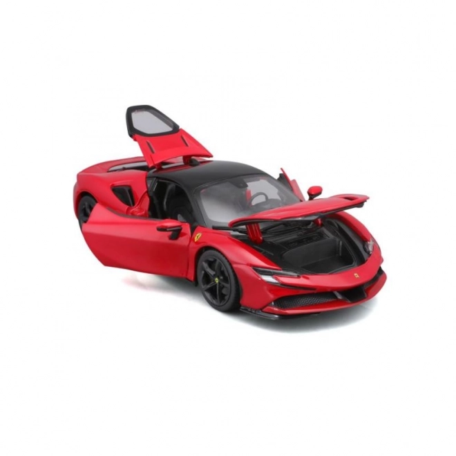 Kovinski model Ferrari SF90 Stradale rdeč 1:18