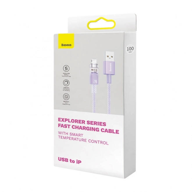 Hitro polnilni kabel USB-A na Lightning Baseus Explorer Series 1m