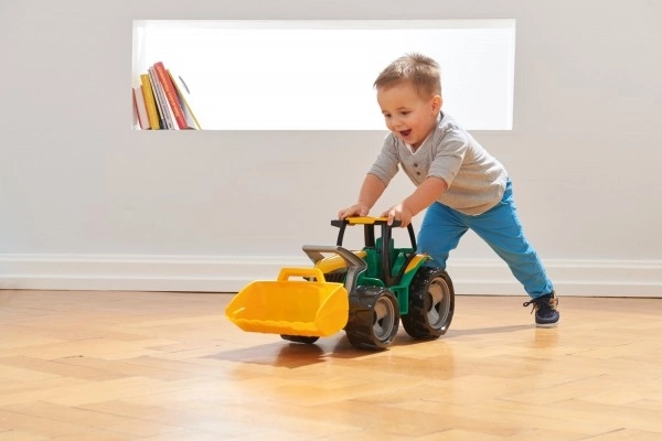 Otroški traktor z žlico Zeleno-Rumeni