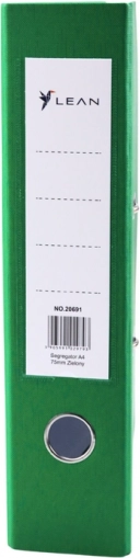 Zeleni vzvodni registrator A4, hrbtišče 75 mm