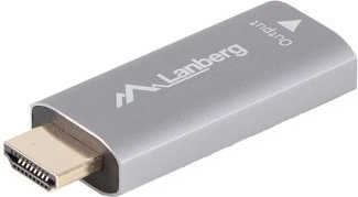 Adapter HDMI (M) na DisplayPort (F) 4K srebrn