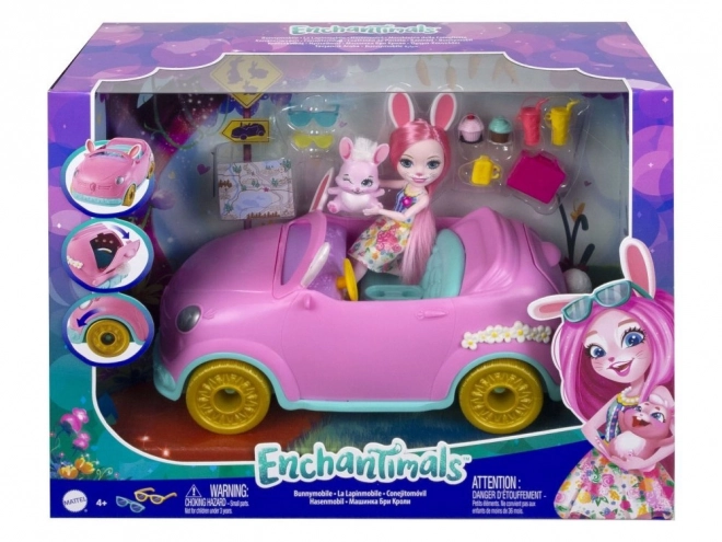 Enchantimals Zajčji voz Bree s dodatki