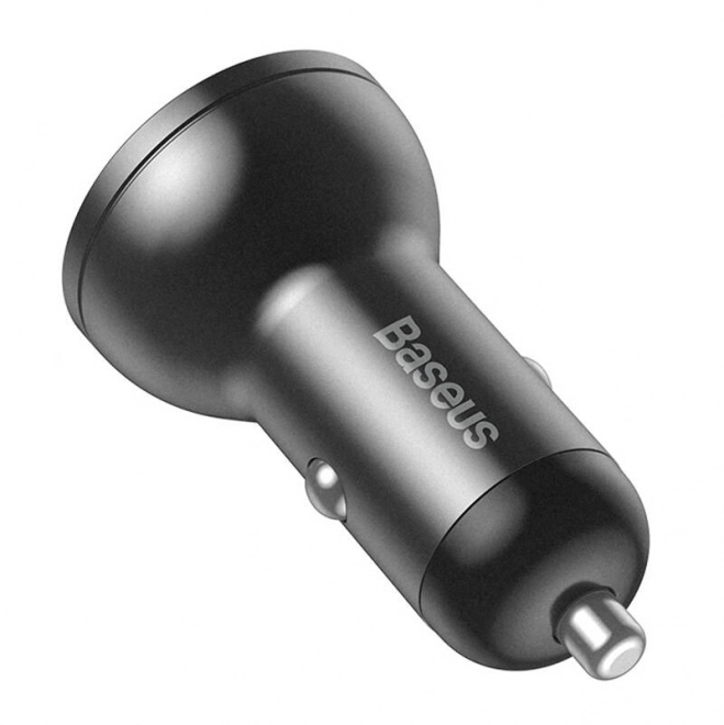 Polnilec za avto Baseus z zaslonom 2x USB