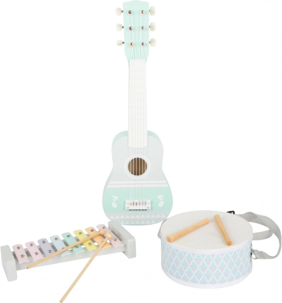 SMALL FOOT pastelni glasbeni set za otroke (3 kosi)
