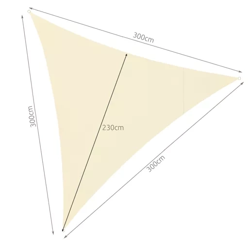 Gardlov 3x3x3 bež solarna ponjava 23146
