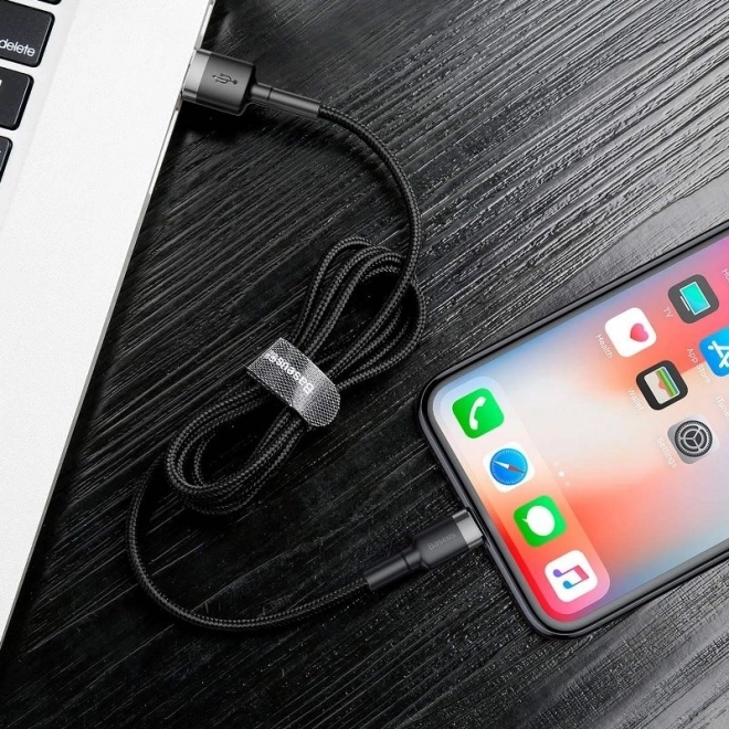 Baseus Cafule USB Lightning kabel 2A 3m (Črna Siva)