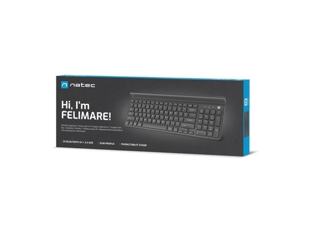 Natec Felimare Bluetooth brezžična tipkovnica črna