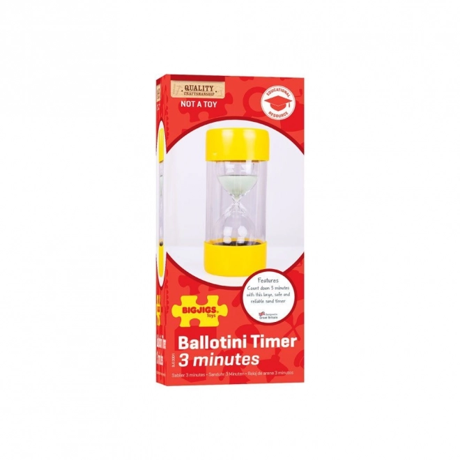 Velike peskovne ure Bigjigs Toys 3 minute