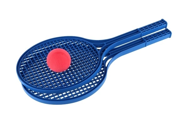 Mehki tenis plastični barvni+nogo 53cm v mreži