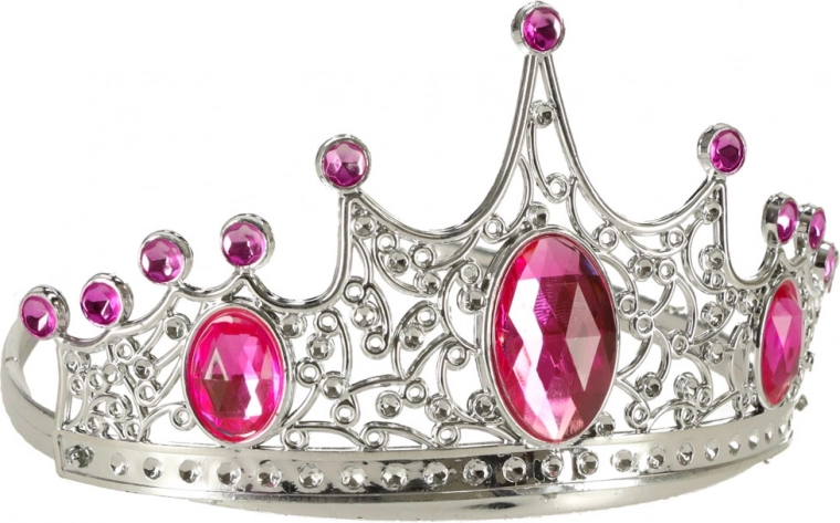 Bleščeča krona in nakit za kraljevski videz