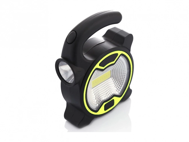 Močna delavnica LED svetilka COB s držalom in baterijami