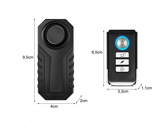 Alarm proti kraji za motorno kolo z daljinskim upravljalnikom