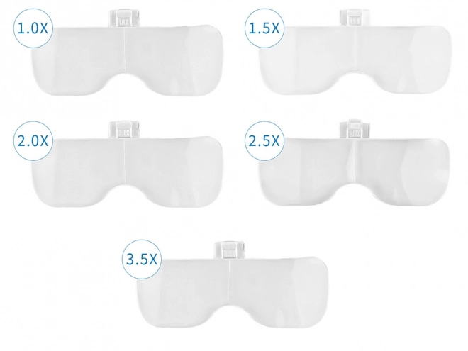 Urarska lupa 6x z dvema LED