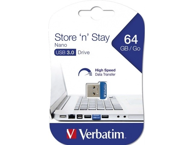 USB ključek Verbatim Store 'n' Stay Nano 64GB USB 3.0