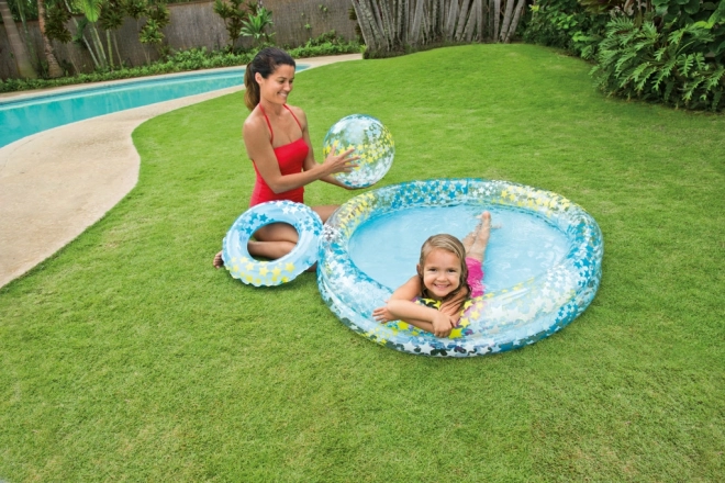 Bazen set sadje in flamingo