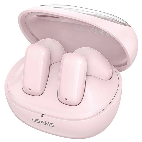 Brezžične slušalke Bluetooth 5.3 TWS rožnate