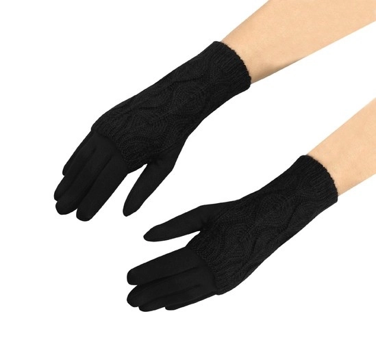 Na dotik občutljive rokavice R6413 - črne