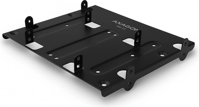 Kovinski montažni nosilec za 4x 2,5" HDD v 5,25" režo, črn