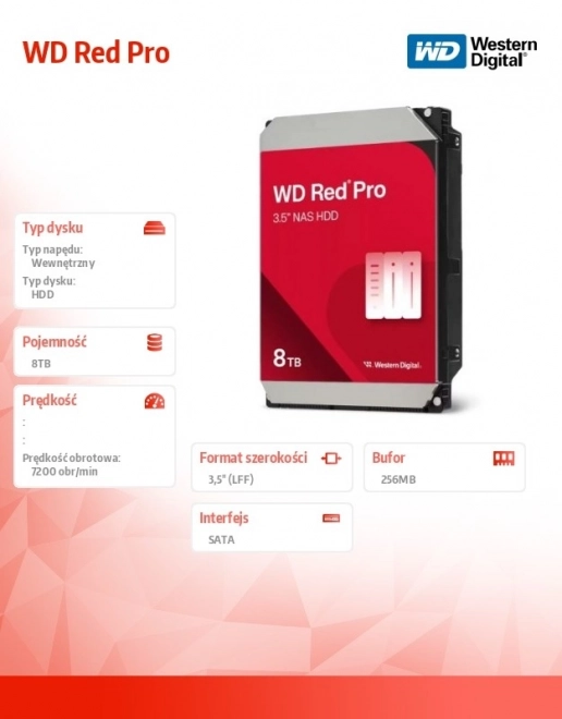 Trdi disk WD Red Pro 8TB
