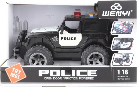policijski Jeep na baterije z zvoki