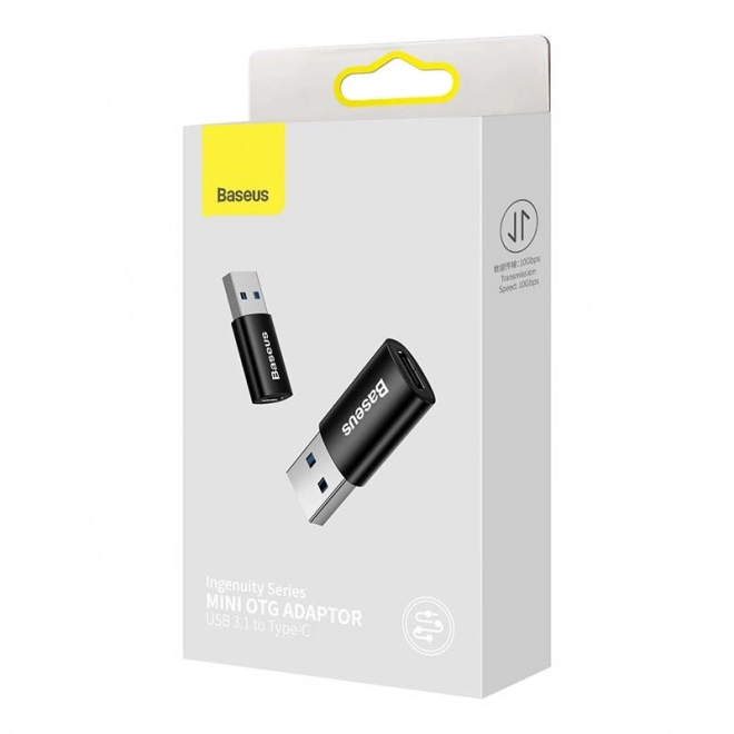 Adapter Baseus USB-A na USB-C – Črna