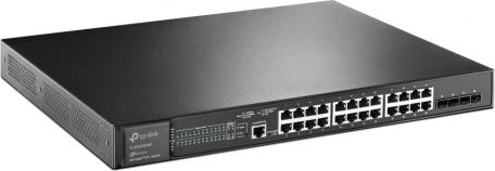 tp-link jetstream sg3428xmp upravljano gigabitno poe+ stikalo 24× rj45 in 4× sfp+ 10g