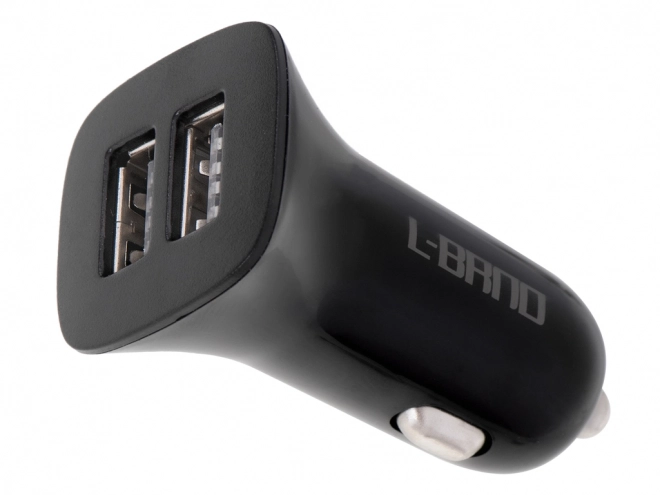 L-BRNO Dvojni polnilec za avto USB + Lightning
