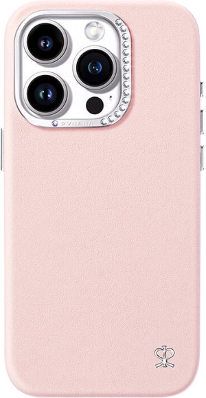 Zvezdno ohišje za iPhone 15 Pro rožnato