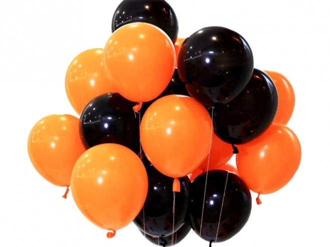 Halloween balončki črni in oranžni 20 kosov