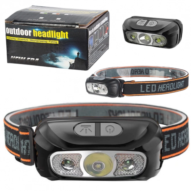 Vodotesna LED naglavna svetilka s 6 načini osvetlitve