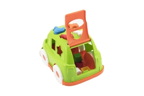 Avto vstavljanka iz plastike 24x17cm možnost 3 barv - v mreži, 12m+