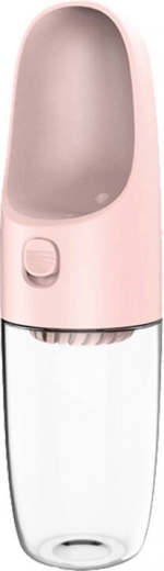 potovalna steklenička za pse DOGNESS D11 400 ml, rožnata