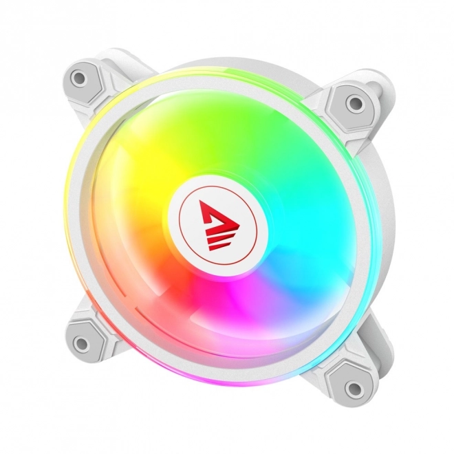 FAN-01 Belo 4-komplet 120mm ARGB ventilator vključno s krmilnikom in daljinskim upravljanjem