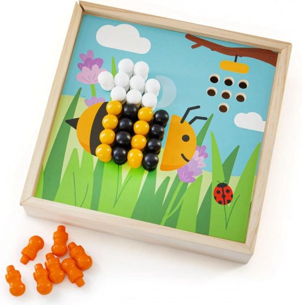 Bigjigs Toys lesena mozaika Vrtiček