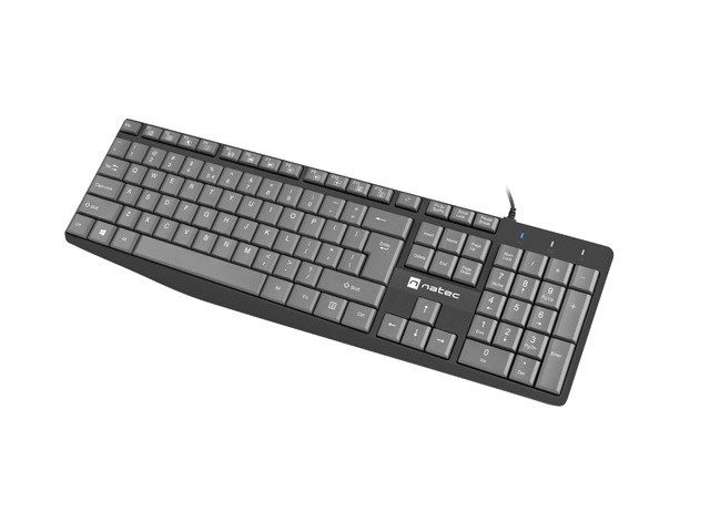 Tipkovnica Natec Nautilus US Slim 1.8m črno-siva
