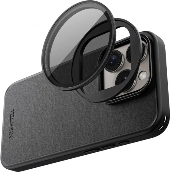 Telesin magnetni ovitek z okvirjem za filtre za iPhone 15 Pro