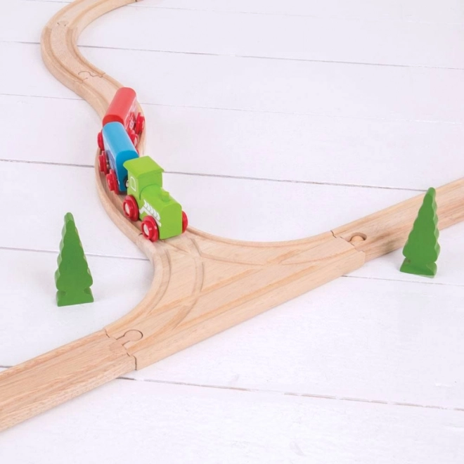 Bigjigs Rail T izmenjevalec 2 ks