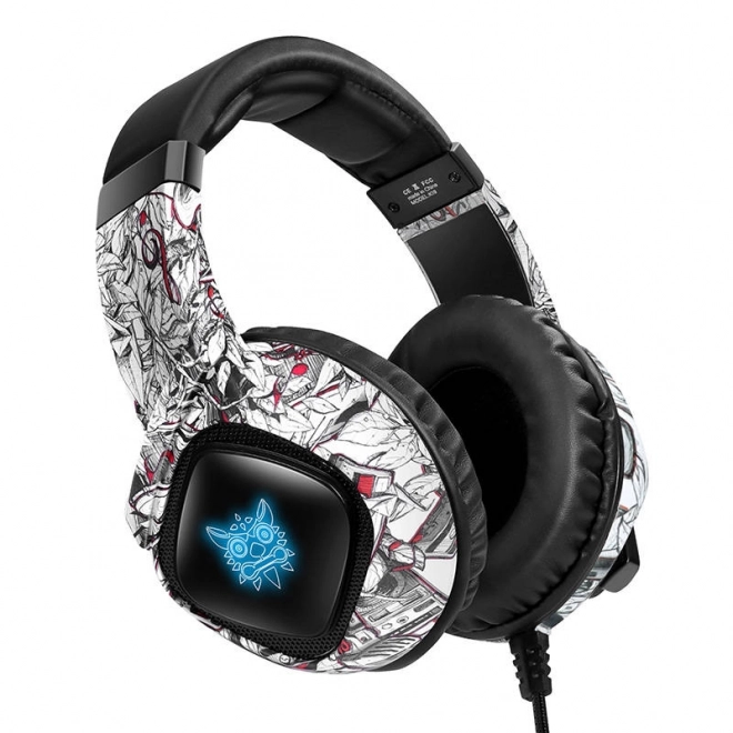 Gaming slušalke Onikuma K19 Camouflage bela