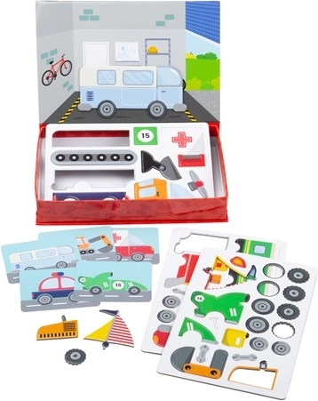 Bigjigs Toys magnetne sestavljanke mehanik