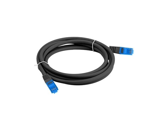 Patchcord kategorije 6a S/FTP CCA 10m črn