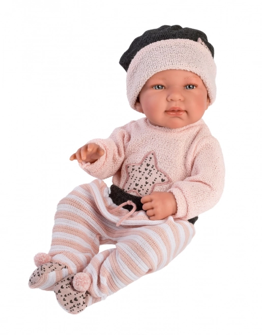 Llorens M843-26 oblačil za lutko dojenčka NEW BORN velikosti 43-44 cm